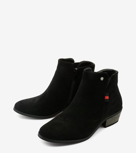 Čierne plavky botki zateplené papuče 20Y8039-1