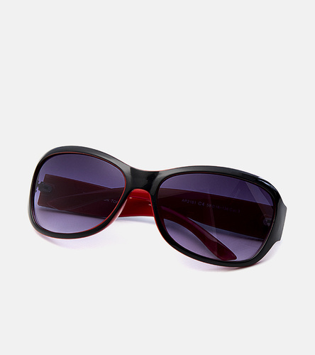 Čierno-červené slnečné okuliare Mello