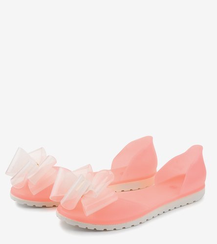 Ružové sandále s motýlikom S5-35
